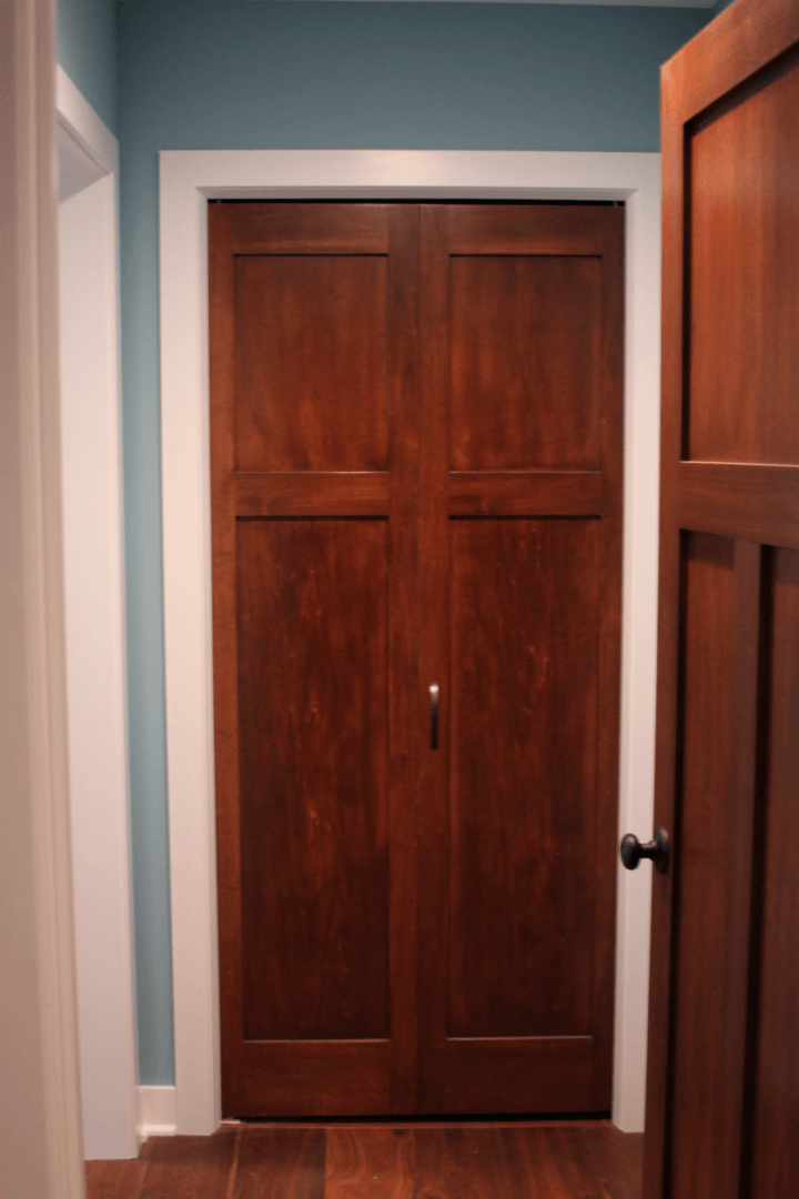dark brown wooden doors